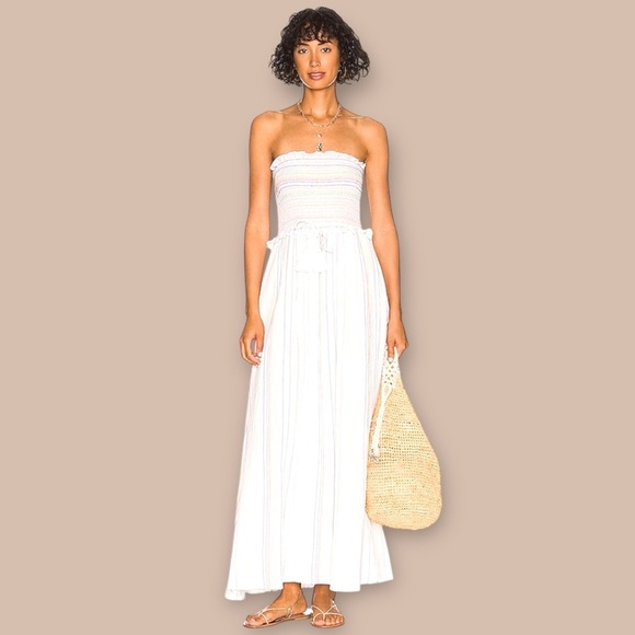 PQ Stephanie Maxi Beach Summer Resort wear Dress in Paloma Stripe Women's XS  S - Picture 1 of 16